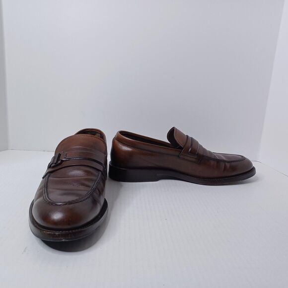 Tod's Leather Loafers Mens 7.5 Brown Bit Slip On Dress Shoes Made in Italy - Picture 3 of 13
